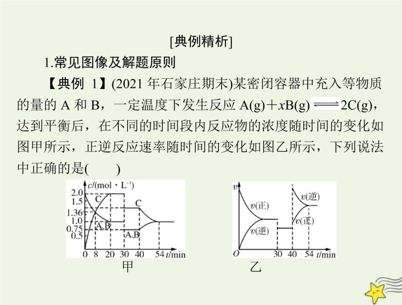 2023版高考化学一轮总复习第八章微专题九化学反应速率和平衡图像的分析课件08