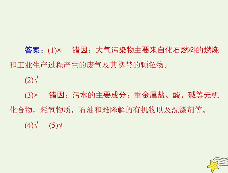 2023版高考化学一轮总复习第六章第三节环境保护与绿色化学课件第4页