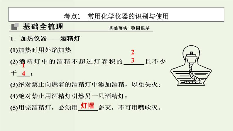 苏教版高考化学一轮复习10化学实验基础第29讲化学常用仪器和基本操作课件03