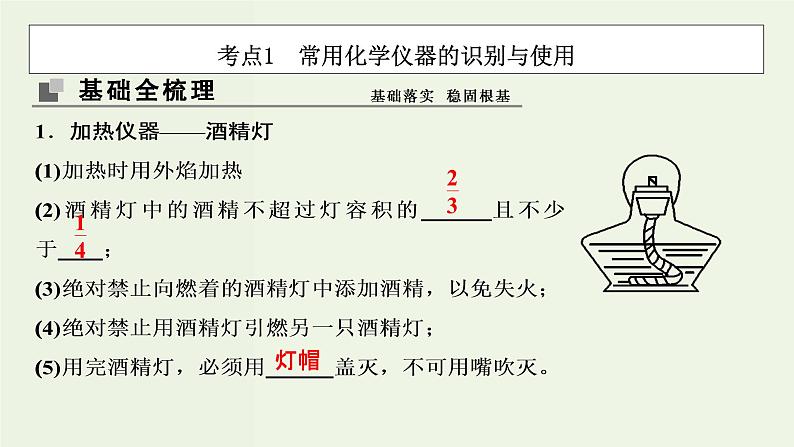 苏教版高考化学一轮复习10化学实验基础第29讲化学常用仪器和基本操作课件03