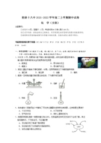 2021-2022学年广西桂林市第十八中学高二上学期期中考试化学（文）试题Word版含答案