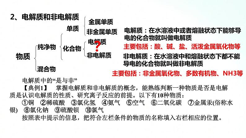 人教版化学必修一 第一章 基础知识复习 课件05