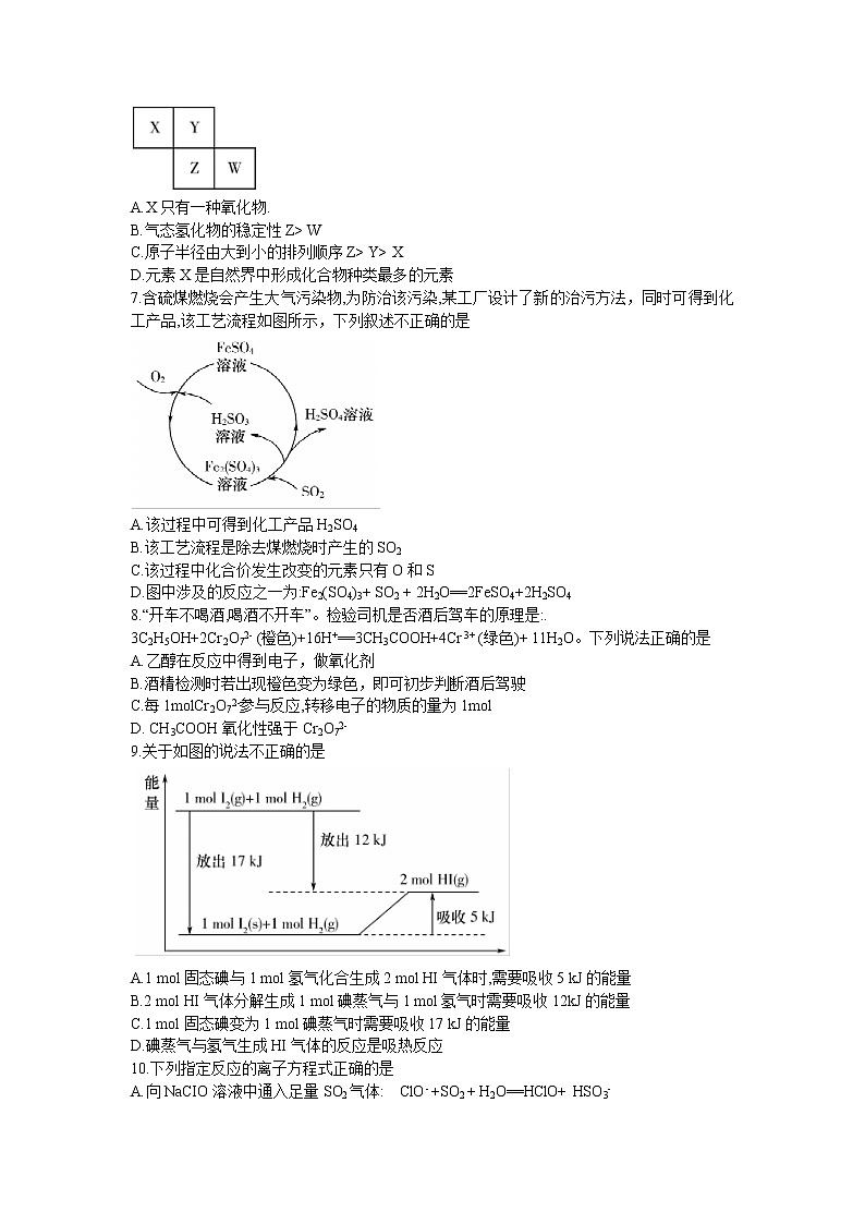 2020-2021学年湖南师范大学附属中学高一下学期期末考试化学试卷含答案第2页