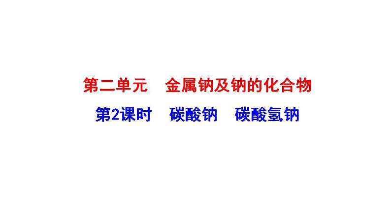 3.2.2 碳酸钠 碳酸氢钠 课件(22张) 2022-2023 苏教版 高中化学 必修第一册第1页