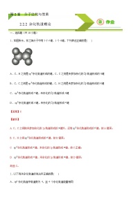 高中化学选择性必修二  2.2.2 杂化轨道理论(解析版)）