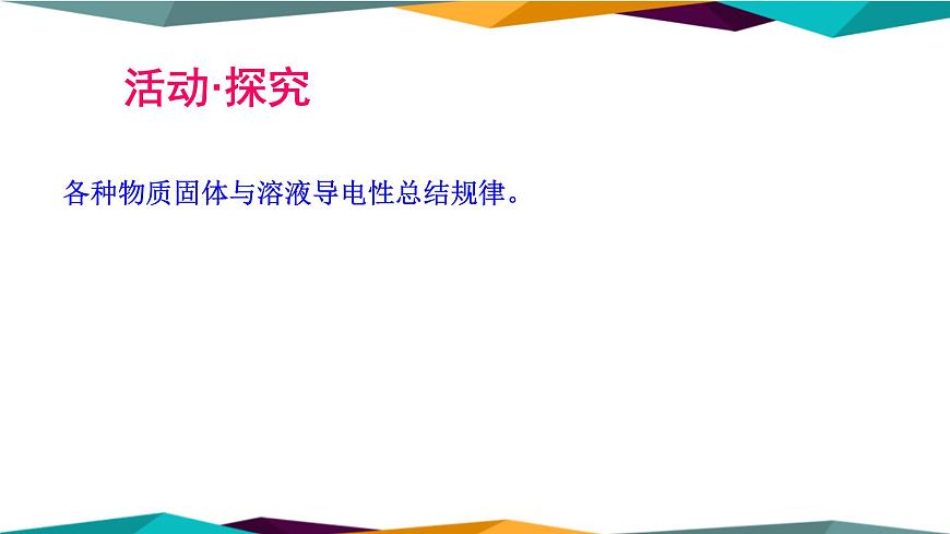 山東科技版高中化學(xué)必修第一冊 2.2.1《電解質(zhì)及其電離》課件PPT第4頁