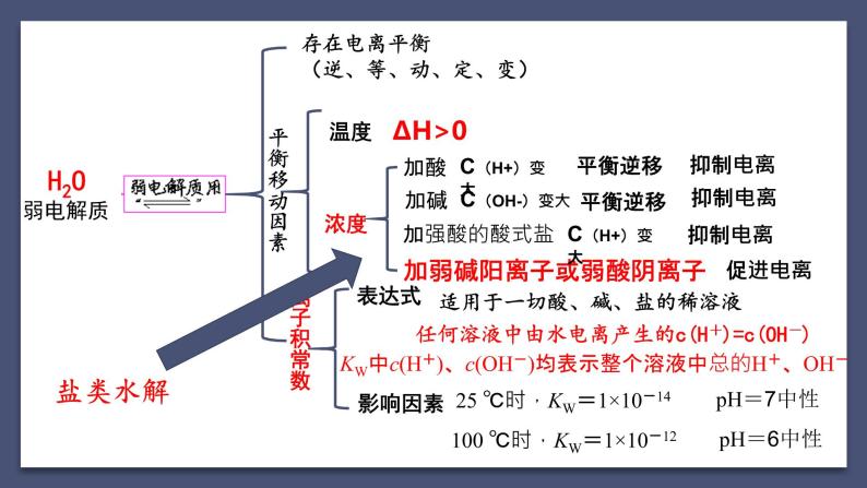 电离平衡、水解平衡、溶解平衡知识框架梳理 课件02