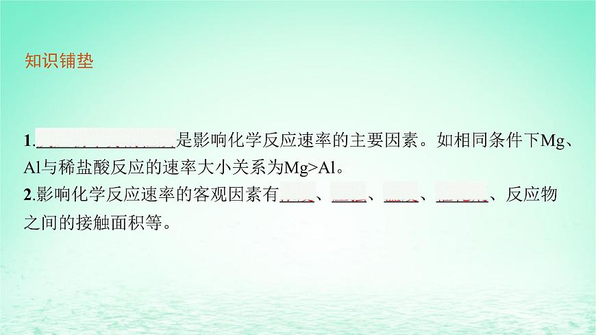 2022_2023學(xué)年新教材高中化學(xué)第2章化學(xué)反應(yīng)的方向限度與速率第3節(jié)化學(xué)反應(yīng)的速率第2課時(shí)外界條件對(duì)化學(xué)反應(yīng)速率的影響課件魯科版選擇性必修1第5頁(yè)