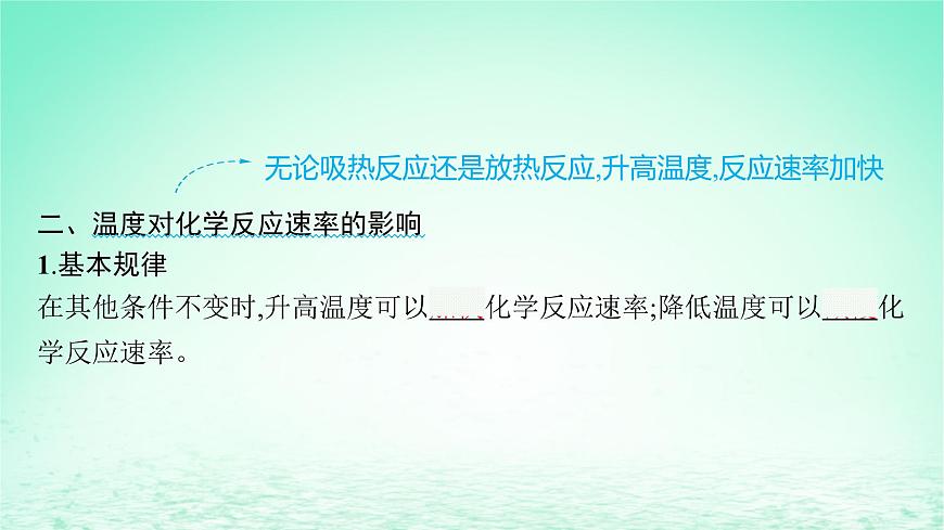 2022_2023學(xué)年新教材高中化學(xué)第2章化學(xué)反應(yīng)的方向限度與速率第3節(jié)化學(xué)反應(yīng)的速率第2課時(shí)外界條件對(duì)化學(xué)反應(yīng)速率的影響課件魯科版選擇性必修1第7頁(yè)