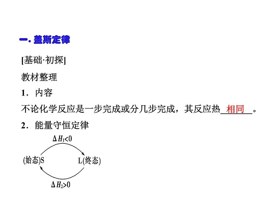 人教版高中化學(xué)選擇性必修一第一章第二節(jié)反應(yīng)熱的計算課件1第4頁
