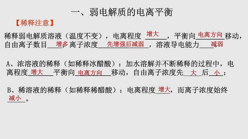 人教版高中化學(xué)選擇性必修一第三章第一節(jié)電離平衡（第2課時）課件2第4頁