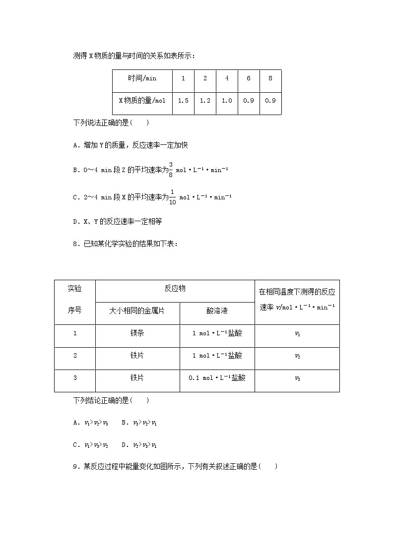 统考版高考化学一轮复习课时作业21化学反应速率含答案第3页