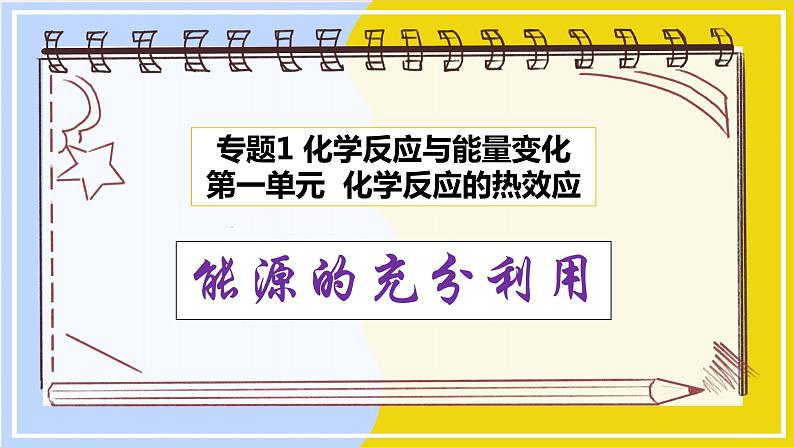 高中化学苏教版选修一 1.1.3能源的充分利用 课件PPT第1页