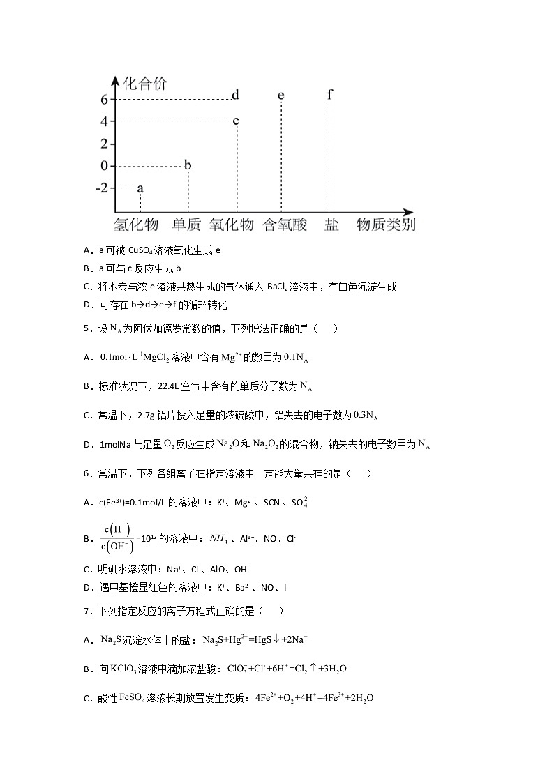 2022-2023学年福建省龙岩第一中学高三上学期第一次月考化学试题含答案第2页