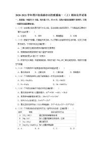 2020-2021学年四川省成都市名校联盟高一（上）期末化学试卷