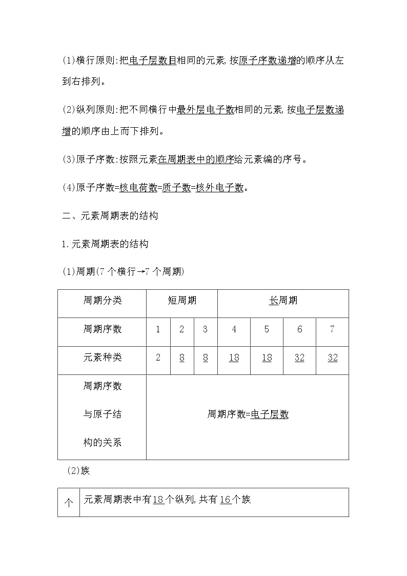 人教版高中化学必修第一册第四章物质结构元素周期律课时学案02