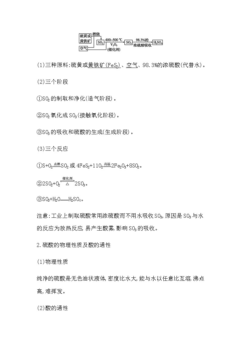 第二课时 硫酸和硫酸根离子的检验 不同价态含硫物质的转化第2页