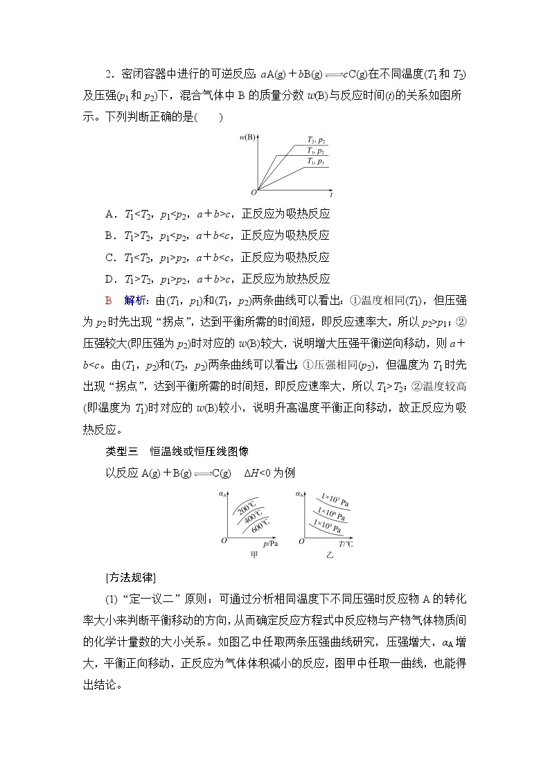 人教版高考化学一轮总复习高考专题讲座3化学平衡图像的分类突破课时学案03