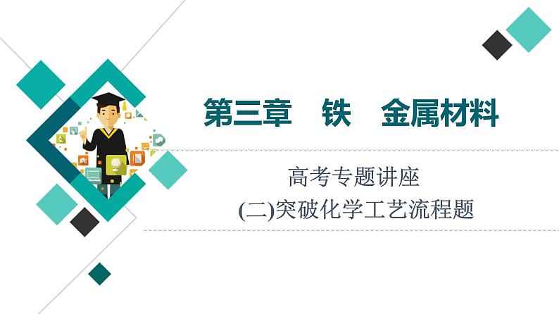 人教版高考化学一轮总复习高考专题讲座2突破化学工艺流程题课时教学课件第1页