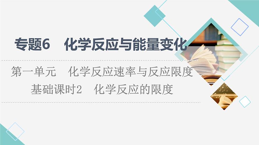 蘇教版高中化學(xué)必修二專題6第1單元基礎(chǔ)課時2化學(xué)反應(yīng)的限度課件第1頁