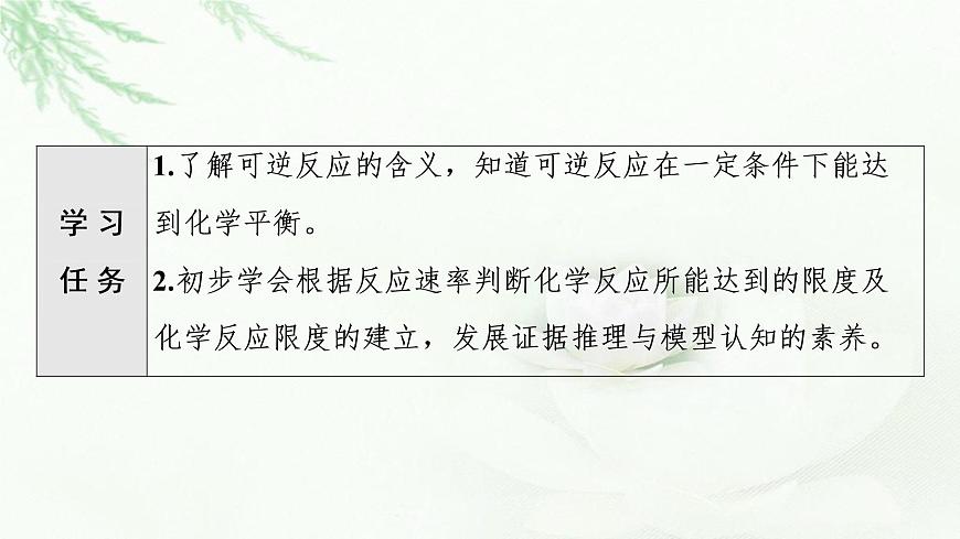 蘇教版高中化學(xué)必修二專題6第1單元基礎(chǔ)課時2化學(xué)反應(yīng)的限度課件第2頁