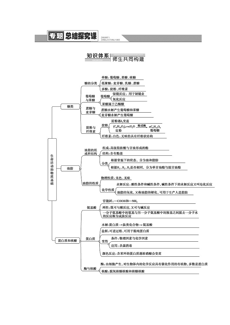 苏教版高中化学选择性必修3专题6专题总结探究课学案01