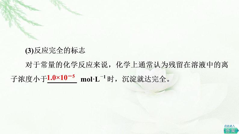 苏教版高中化学选择性必修1专题3第4单元基础课时21沉淀溶解平衡课件08