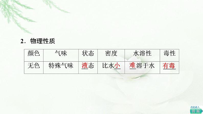 鲁科版高中化学必修第二册第3章第2节基础课时15煤的干馏与苯课件第8页