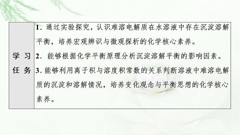 人教版高中化学选择性必修1第3章第4节基础课时14沉淀溶解平衡课件第2页