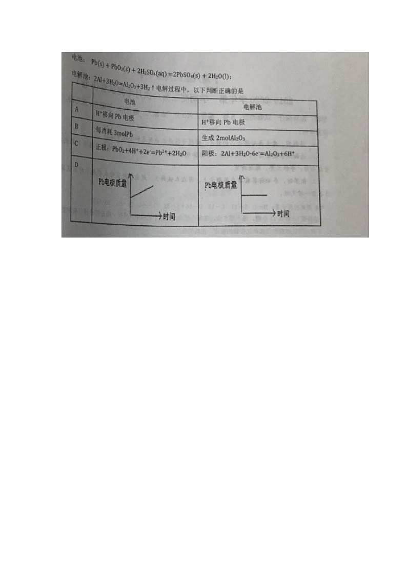 2020宁夏六盘山高级中学高三上学期第二次月考(B卷)化学试题扫描版缺答案第3页
