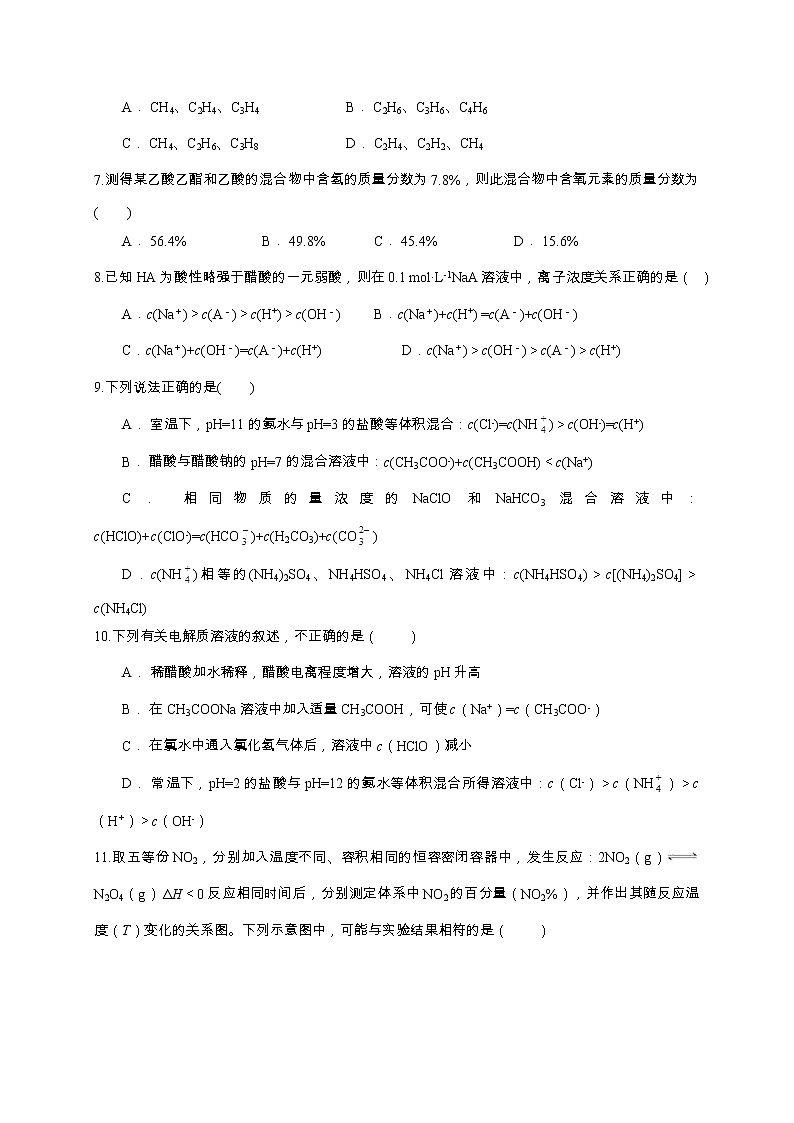 2021林州一中高二下学期第二次月考化学试题含答案02