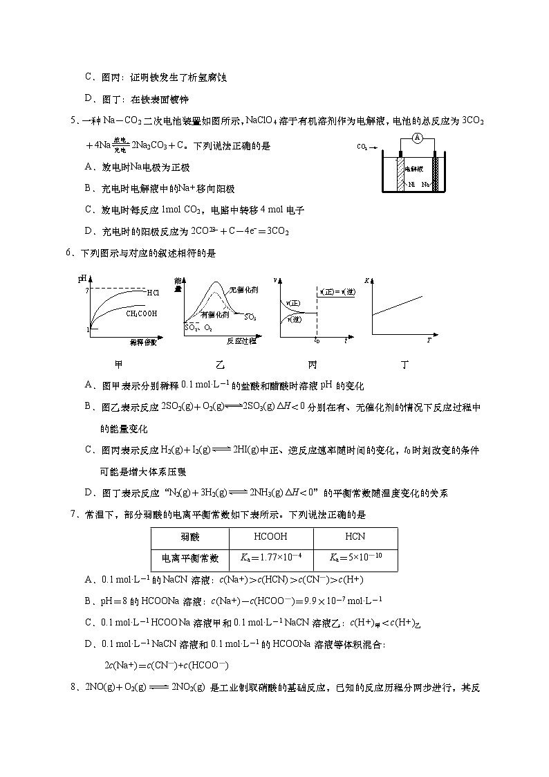2021如皋高二下学期期初调研测试化学试题含答案第2页