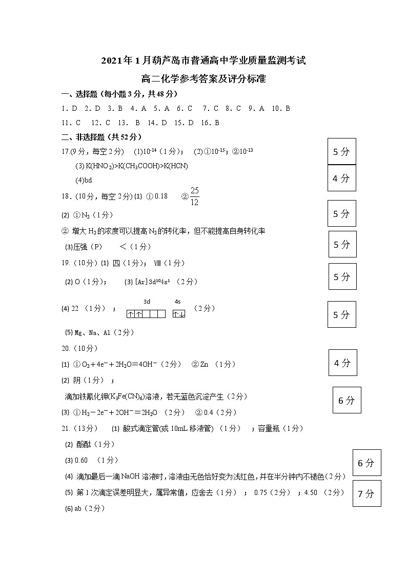 2_高二化学答案第1页