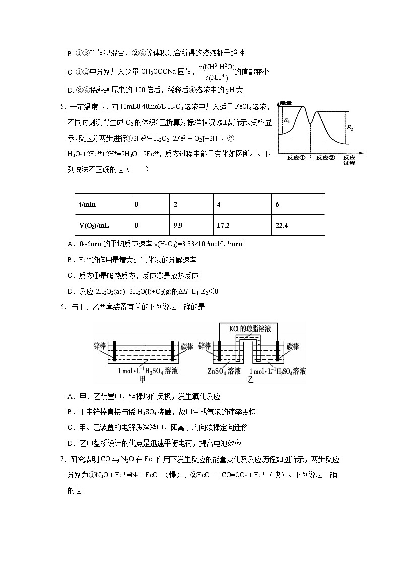 2021南昌二中高二上学期第三次月考化学试题含答案第2页