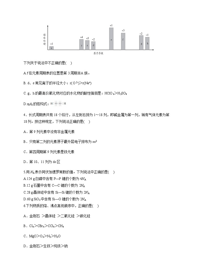 2021遂宁安居区高二上学期期中考试化学试题含答案02