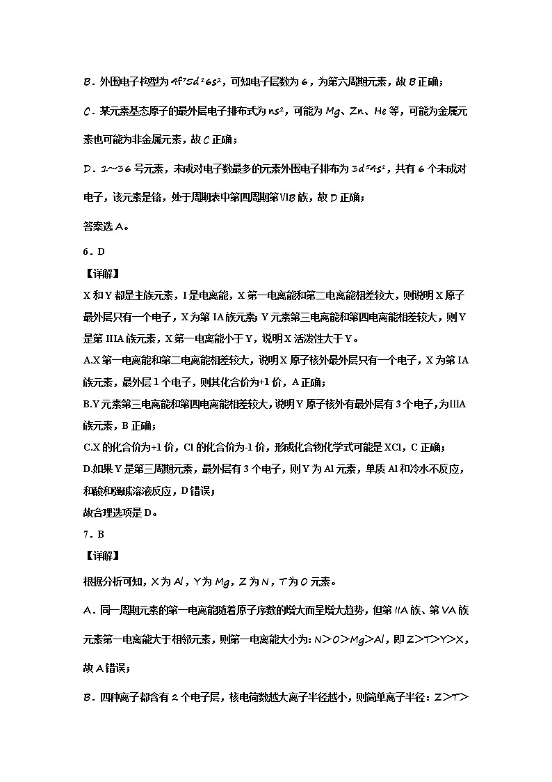 2020河北省枣强中学高二下学期第二次月考化学试题含答案03