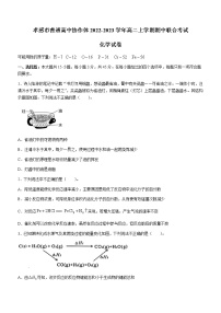 湖北省孝感市普通高中协作体2022-2023学年高二上学期期中联合考试化学试题