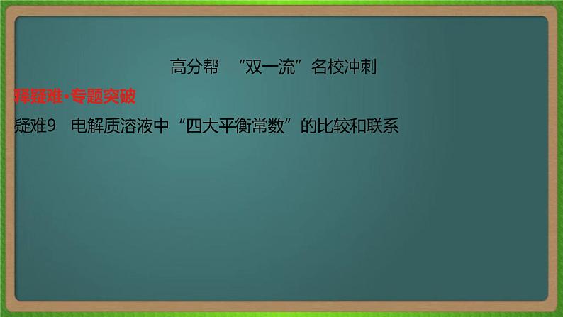 专题十九 盐类水解和难溶电解质的溶解平衡-2023届(新高考)高考化学二轮复习课件第8页