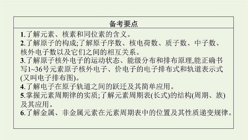 人教版高考化学一轮复习第5单元原子结构元素周期律第1节原子结构元素周期表课件第2页