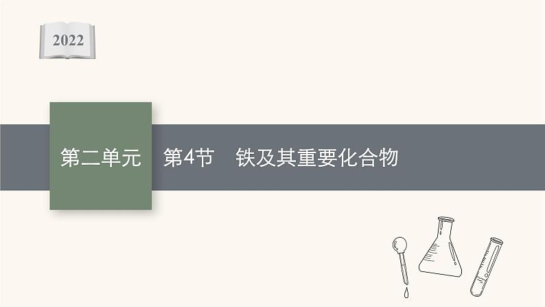 鲁科版高考化学一轮复习第2单元化学物质及其变化第4节铁及其重要化合物课件01