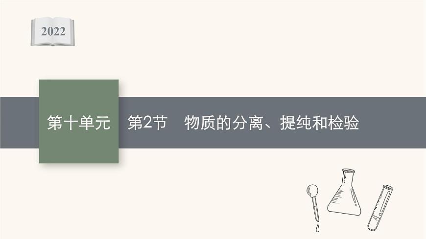 魯科版高考化學(xué)一輪復(fù)習(xí)第10單元化學(xué)實(shí)驗(yàn)基礎(chǔ)第2節(jié)物質(zhì)的分離提純和檢驗(yàn)課件第1頁(yè)