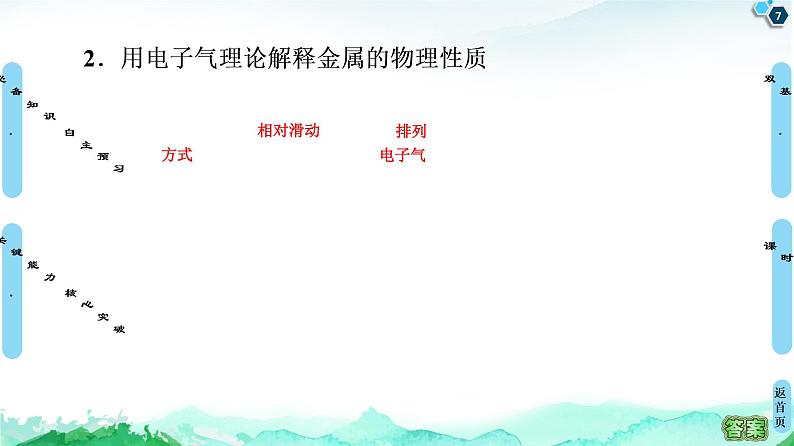 高中化学选择性必修二 第3章 第3节 第1课时 金属键与金属晶体 课件第7页