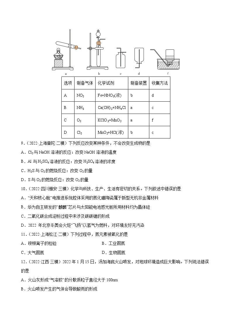 【备战2023高考】化学总复习——第四章《非金属及其化合物》测试03