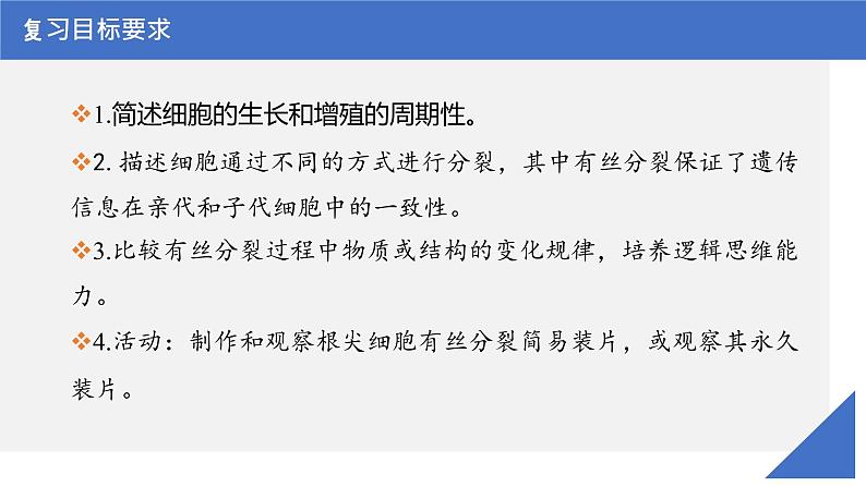【备战2023高考】生物考点全复习——第16讲《细胞增殖》复习课件(新教材新高考)第3页