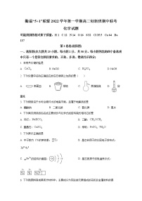 浙江省衢温“5+1”联盟2022-2023学年高二化学上学期期中联考试题（创新班）（Word版附答案）