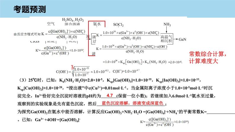 2023届高三化学高考备考一轮复习化学工艺流程综合(Ⅱ卷)考题预测课件06