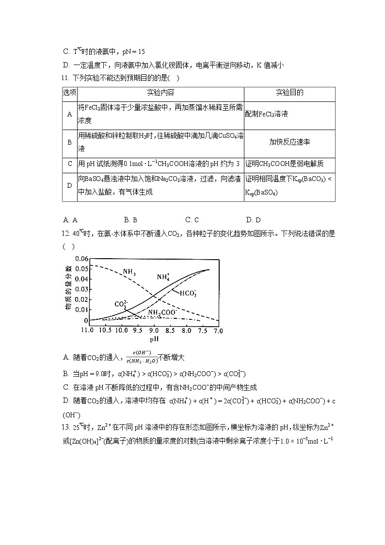 2021-2022学年福建省漳州市高二(上)期末化学试卷(含答案解析)第3页