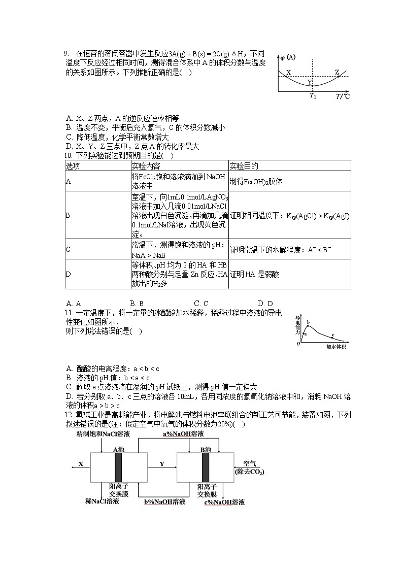 2021-2022学年湖北省荆门市高二(上)期末化学试卷(含答案解析)02