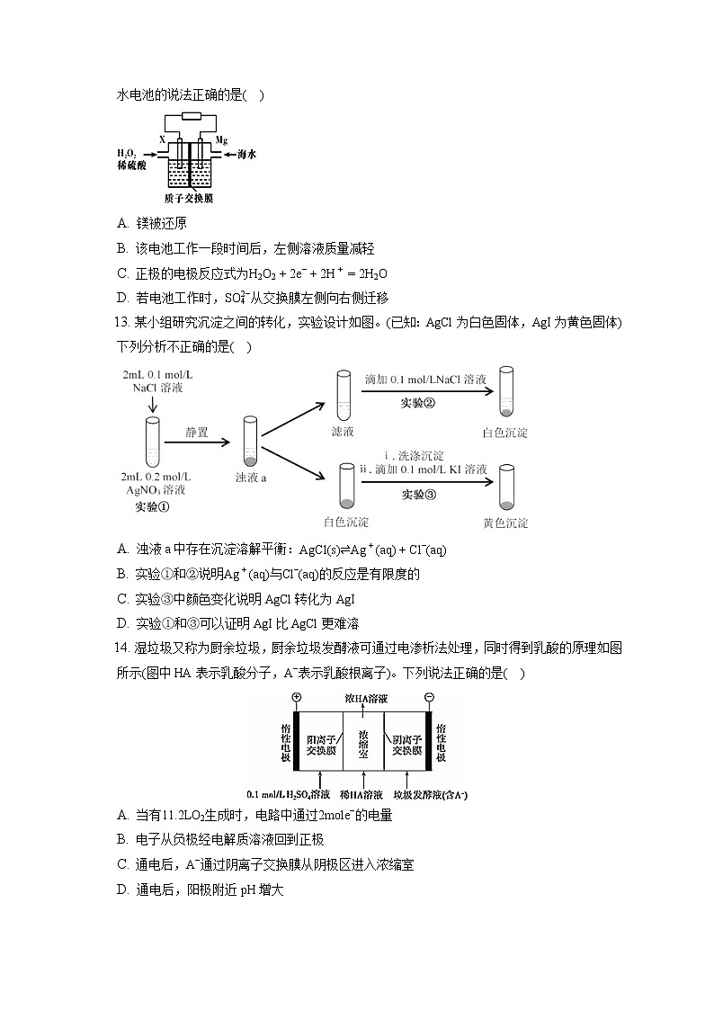 2021-2022学年辽宁省营口市普通高中高二(上)期末化学试卷(含答案解析)第3页