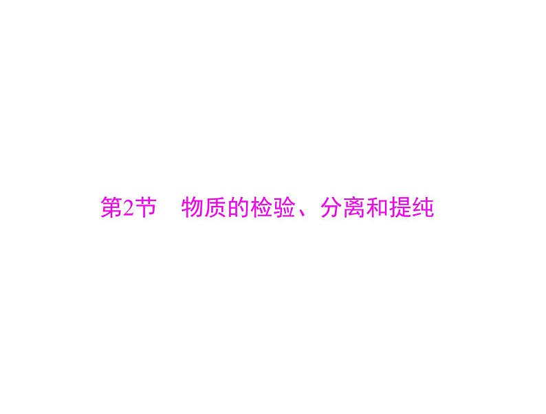 2022年高考总复习 化学 模块4 第十单元 第2节 物质的检验、分离和提纯课件PPT第1页